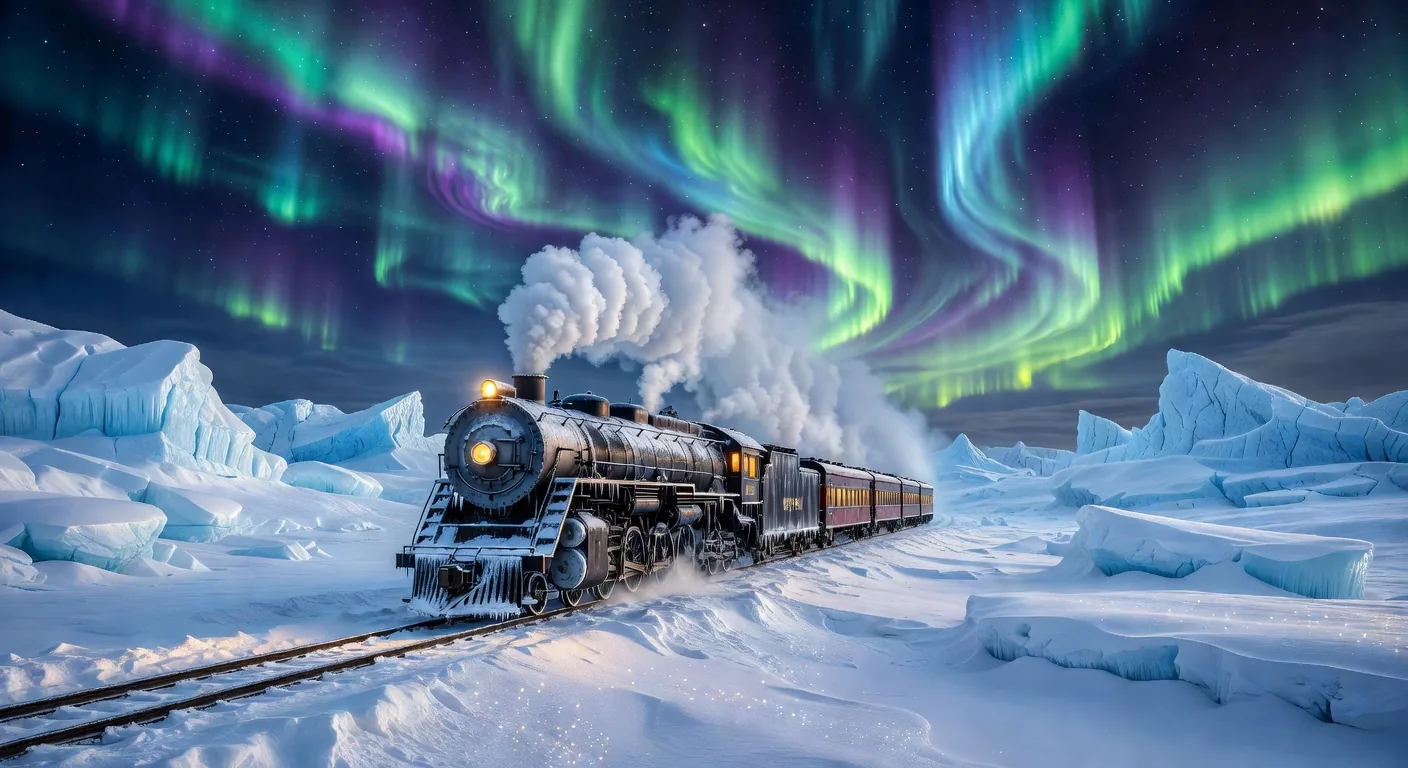 Trans-Siberian Railway in winter