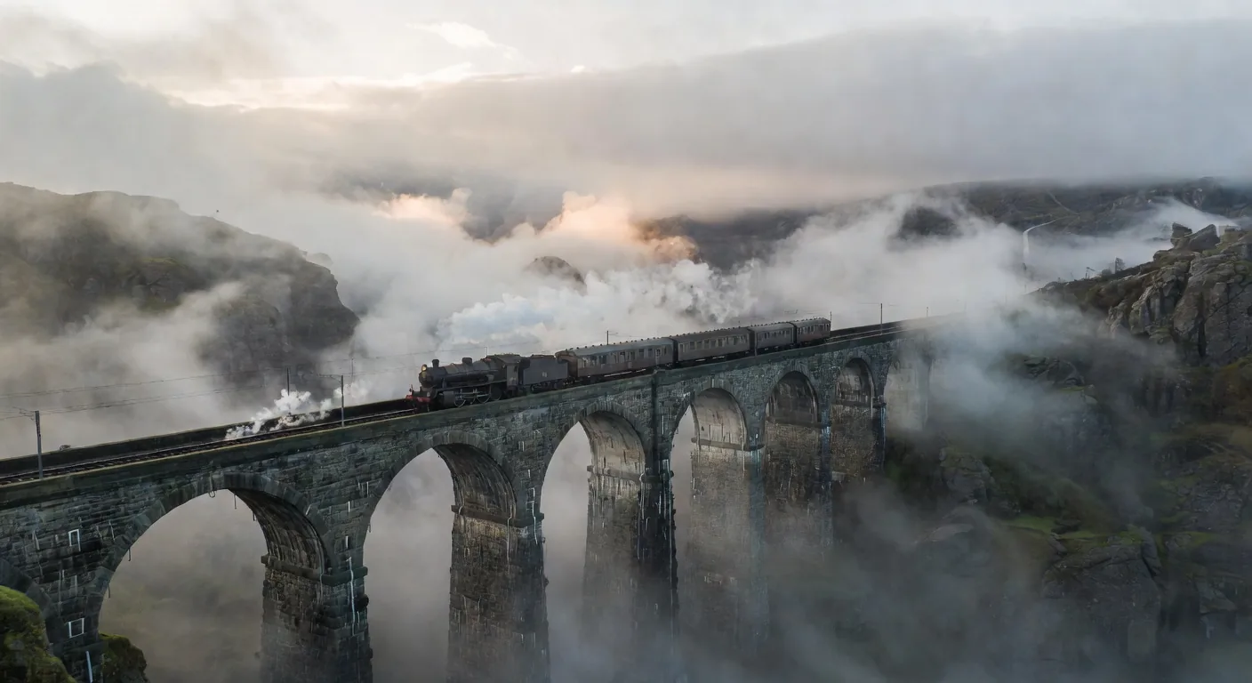 European rail viaduct